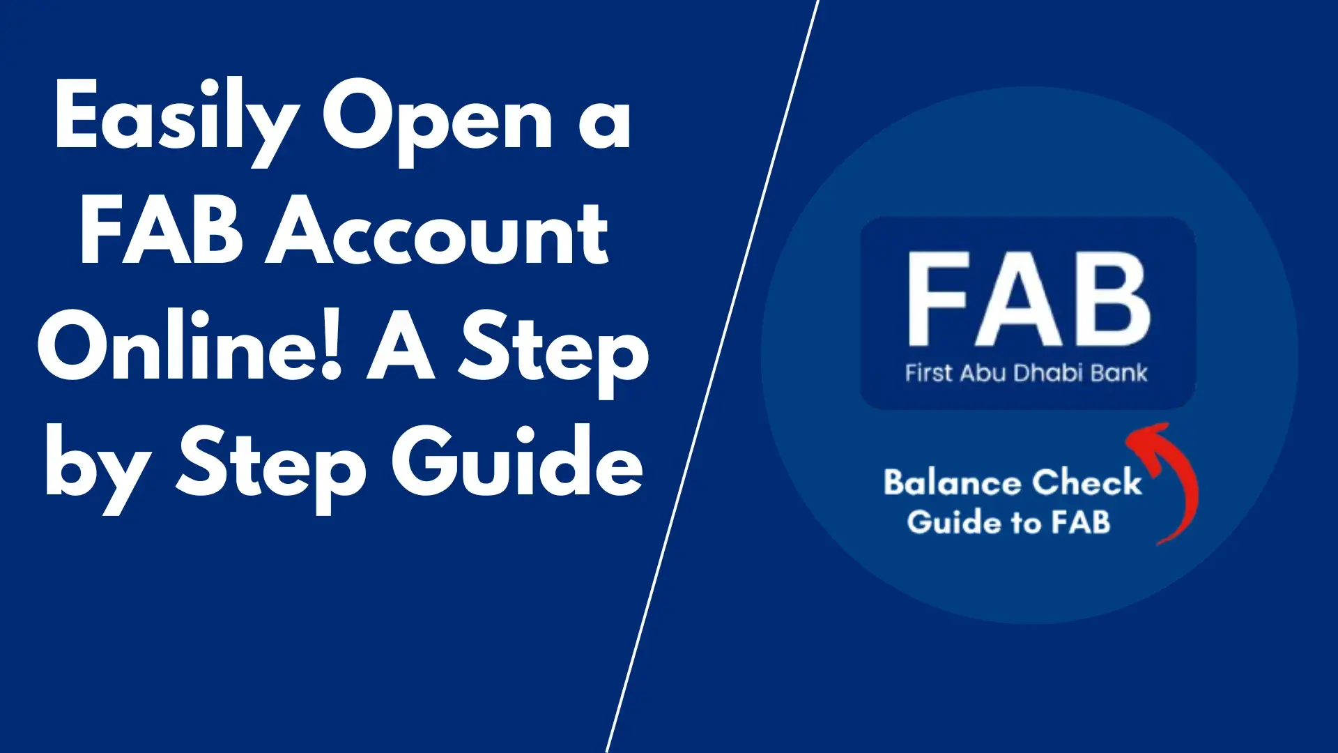 Open a FAB Account Online