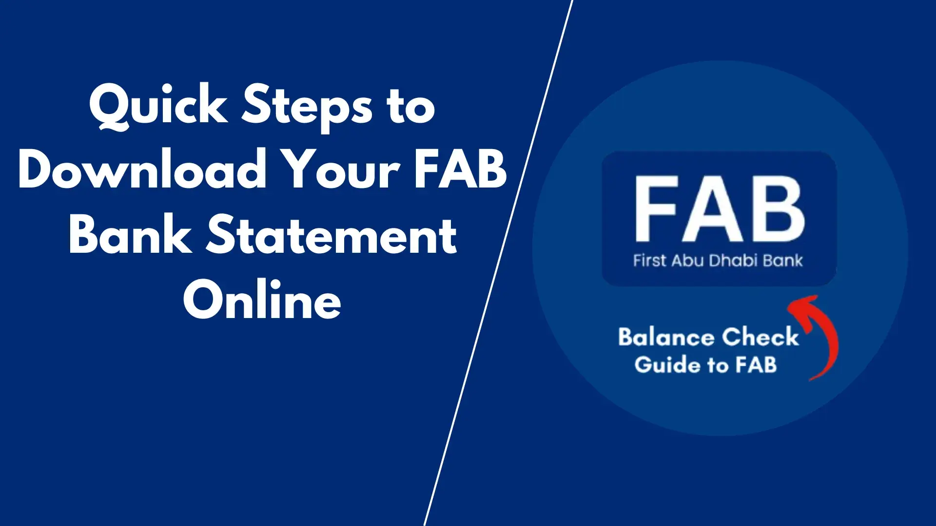Quick Steps to Download Your FAB Bank Statement Online